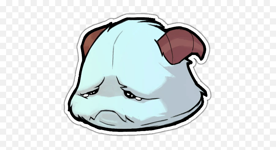 Legends Of Runeterra Stickers - Poro Do Lol Triste Emoji,League Of Legends Emoticons