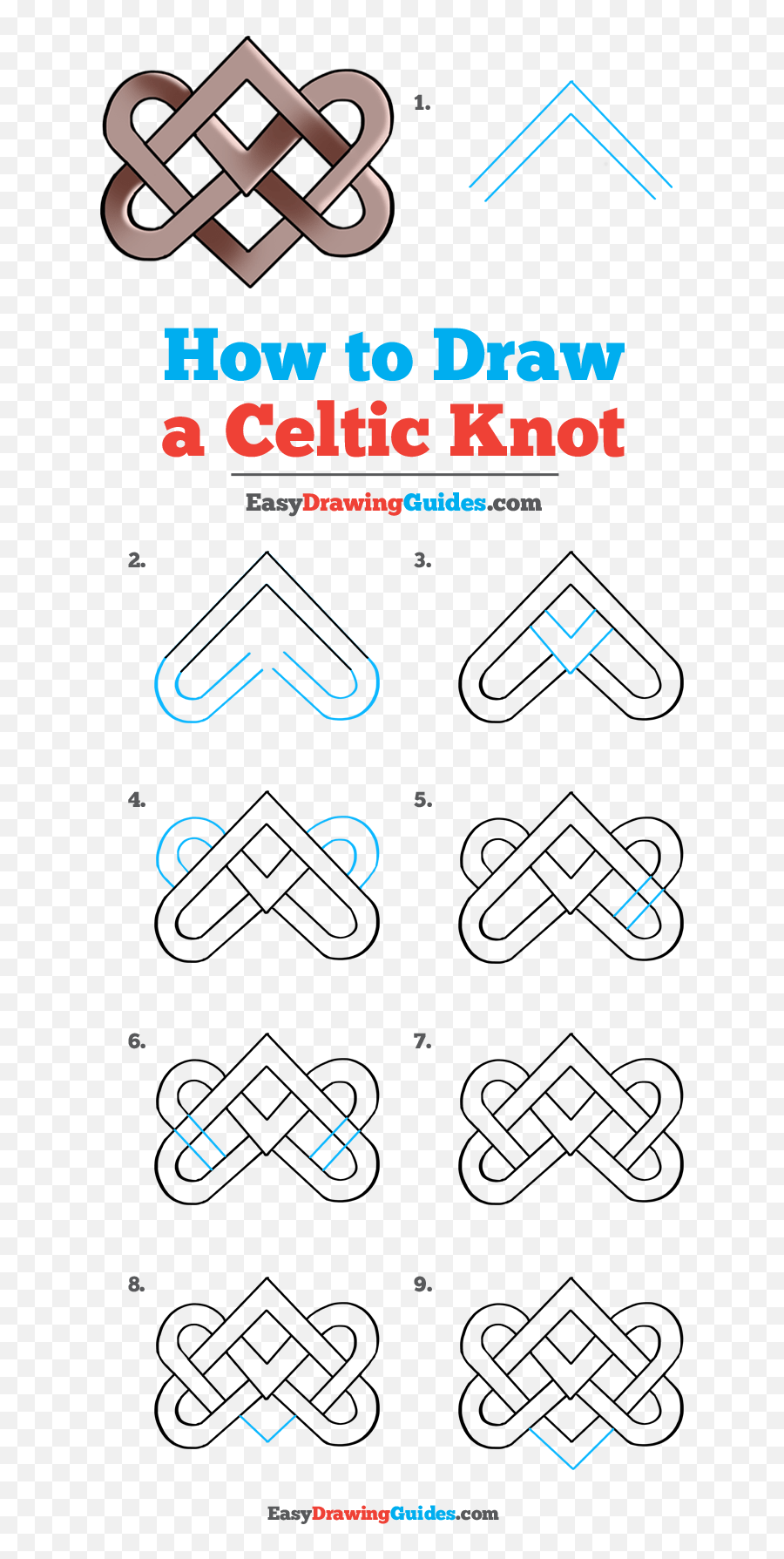 Celtic Pattern Png - Easy Step By Step Celtic Patterns Emoji,Kermit With Heart Emojis