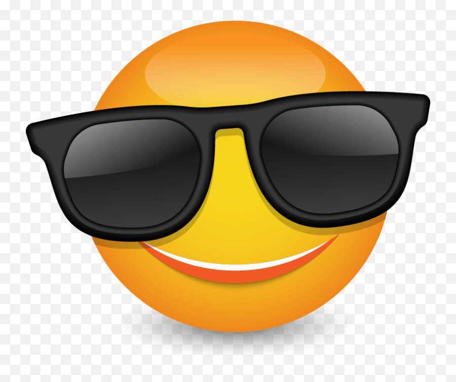 Download Emoticon Emoticons Sunglasses - Cool Sunglasses Clipart Emoji,What Is The Emoji With A Boy Glasses And Lightning