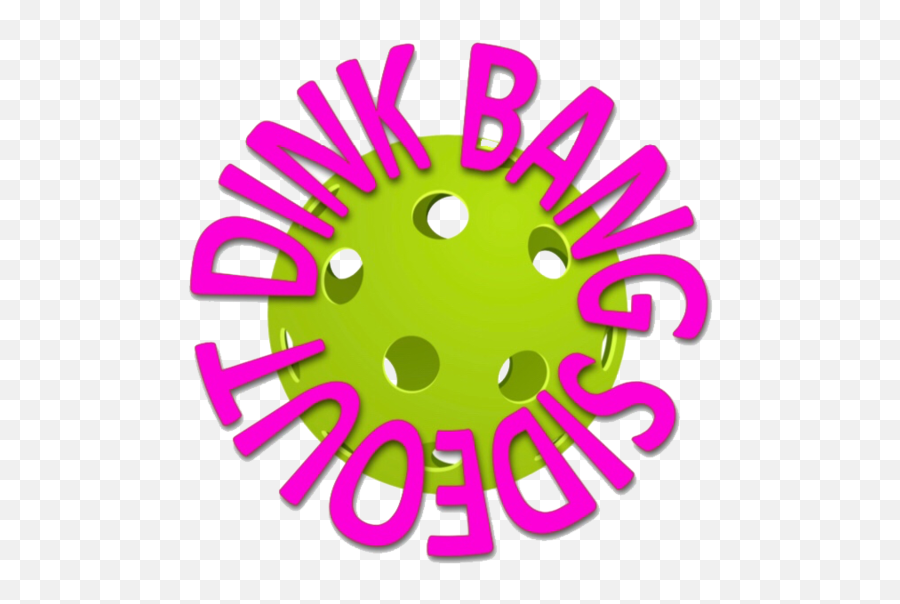 Dink Bang Royal Blue Pink - Dot Emoji,Pickleball Emojis