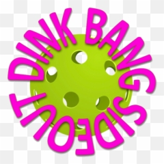 Dink Bang Royal Blue Pink - Dot Emoji,Pickleball Emojis
