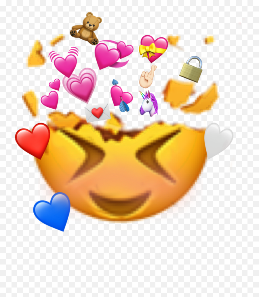 Loved Emjio Sticker - Happy Emoji,Feeling Loved Emoji