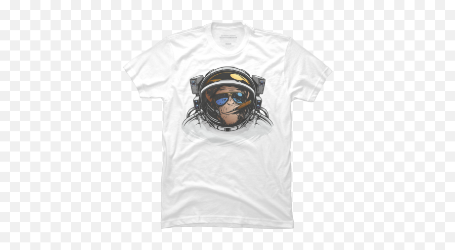 White Monkey T - Shirts Design By Humans Emoji,Mandalorian Helmet Emoji