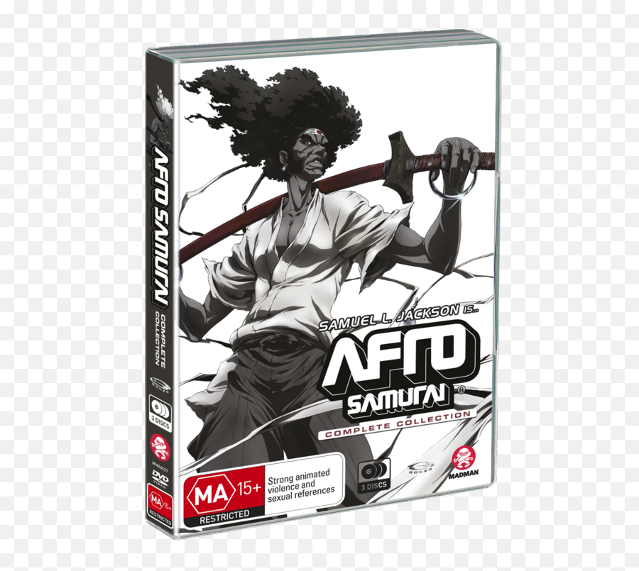 Afro Samurai Complete Collection - Dvd Madman Entertainment Emoji,Afro Samurai 2 Animated Emoticon