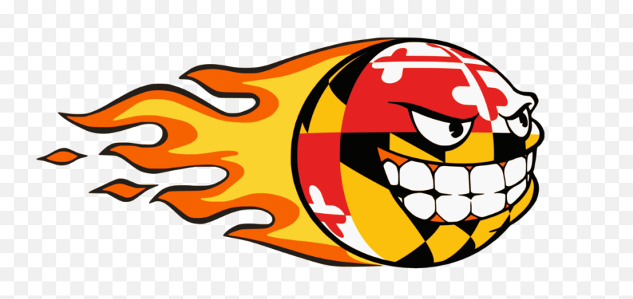 The Maryland Fireballs Lacrosse Club Emoji,Lacrosse Stick Emoticon