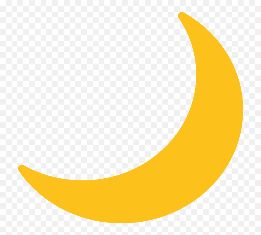 Crescent Moon Emoji,Night Moon Emoji