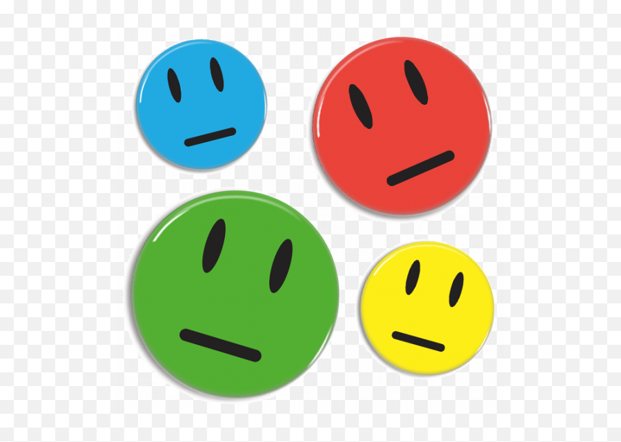Neutral Smiley Magnet - Happy Emoji,Neutral Emoticon
