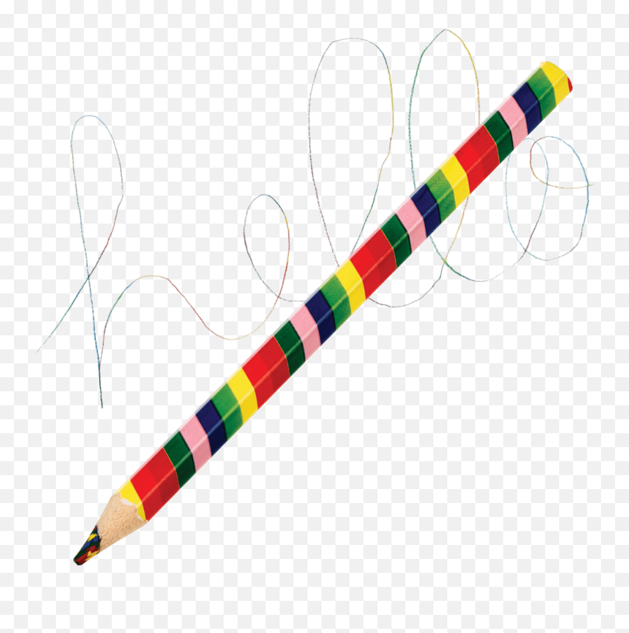 Jumbo Multi - Colour Core Rainbow Pencil Emoji,Notepad Emoji Pencil