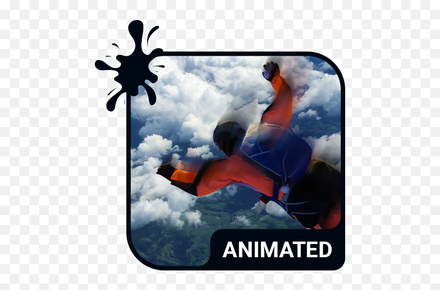 Skydiving Animated Keyboard Live Wallpaper - Apps On Emoji,Skydive Emoji