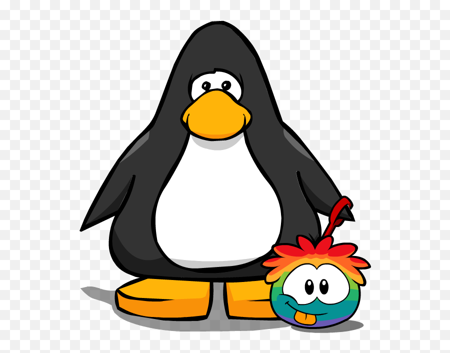 Rainbow Puffle Club Penguin Wiki Fandom - Club Penguin With Puffle Emoji,Farting Emojis
