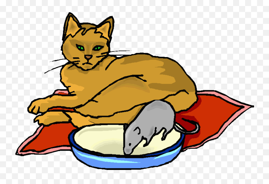 Funny - Cat And Rat Clipart Full Size Clipart 1789745 Cat And Rat Emoji,Animated Cat Emoji