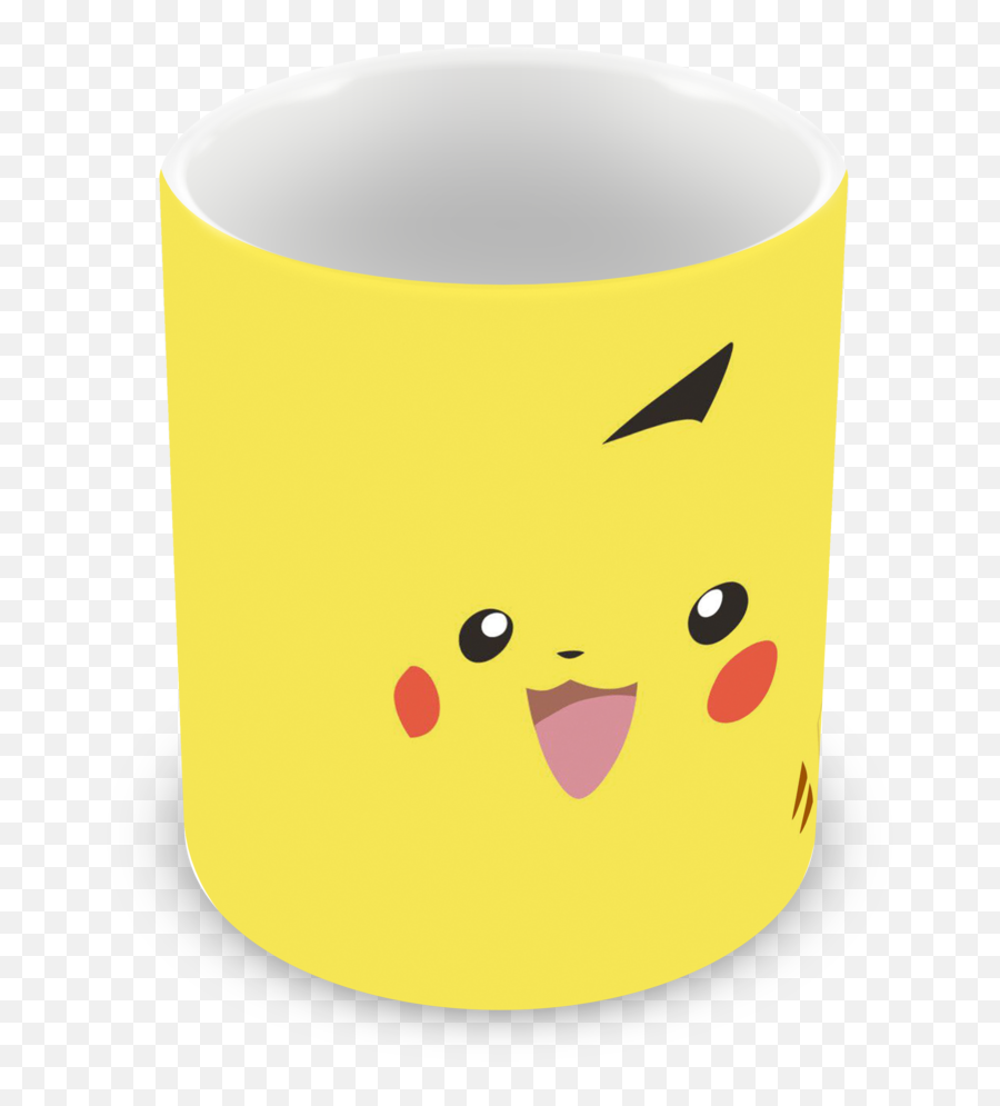 Caneca Pokémon Pikachu De Plástico Personalizada No Elo7 - Mug Emoji,Pikachu Text Emoticon