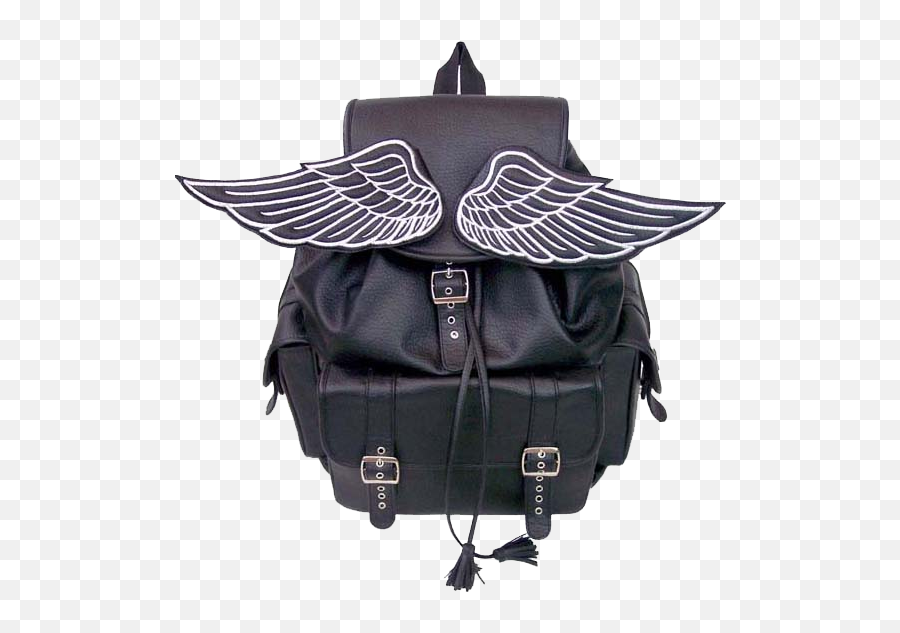 Backpack Gives You Wings - Plecak Pastel Goth Emoji,Emoji Backpack For Boys