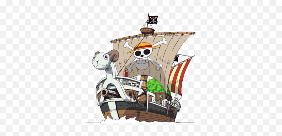 One Piece Straw Hat Pirates Characters - Tv Tropes One Piece Jolly Roger On Merry Emoji,Ship Gun Gun Ship Emoji