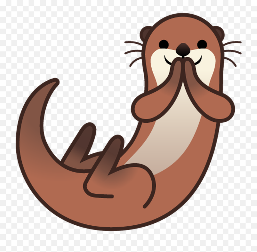 Otter Clipart Gratis Download Creazilla - Emoji Otter,Hert Emoji