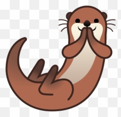 Otter Clipart Gratis Download Creazilla - Emoji Otter,Hert Emoji