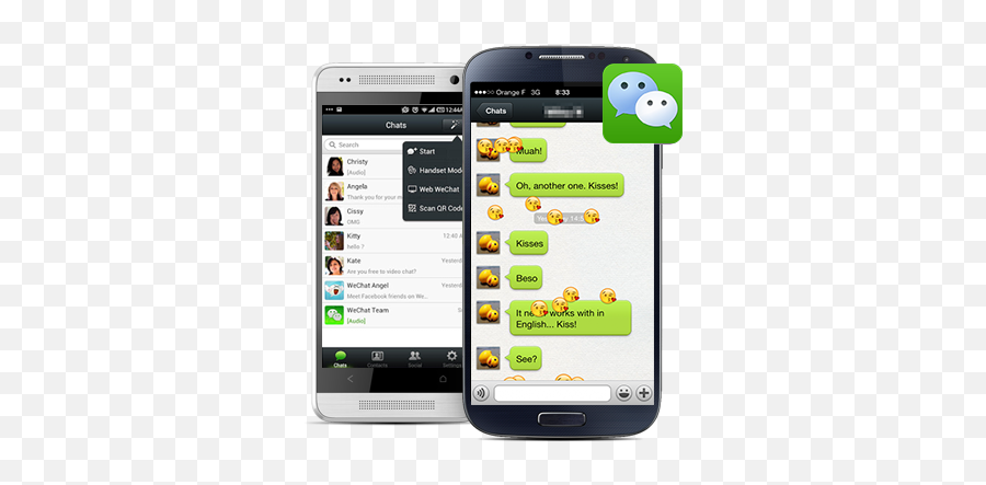 8 Aplikasi Chat Populer Android - Wechat Emoji,Emoticon Bergerak Untuk Bbm Android