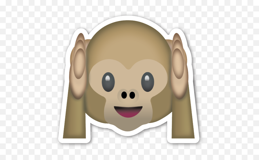 Hear No Evil Monkey - Best Friends Hoesjes 3 Emoji,Evil Emoji