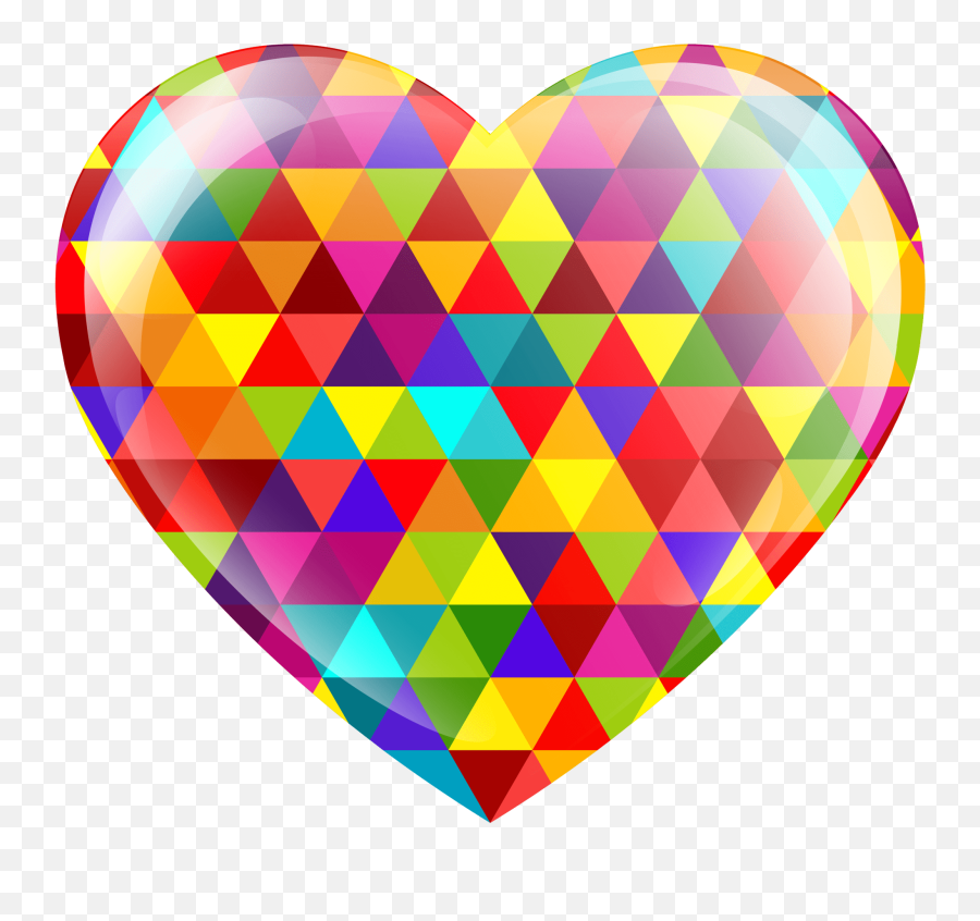 Multicolor Heart Png Clip Art Image - Multi Color Hearts Transparent Png Emoji,Different Colored Heart Emojis