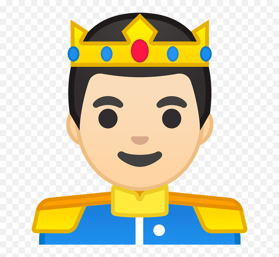 Prince Emoji With Light Skin Tone Meaning And Pictures - Principe Emoji,Crown Emoji
