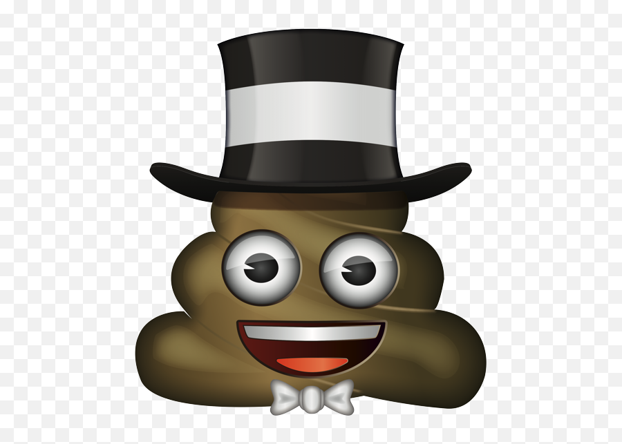 Emoji - Poop Emoji With Heart Eyes,Tuxedo Emoji