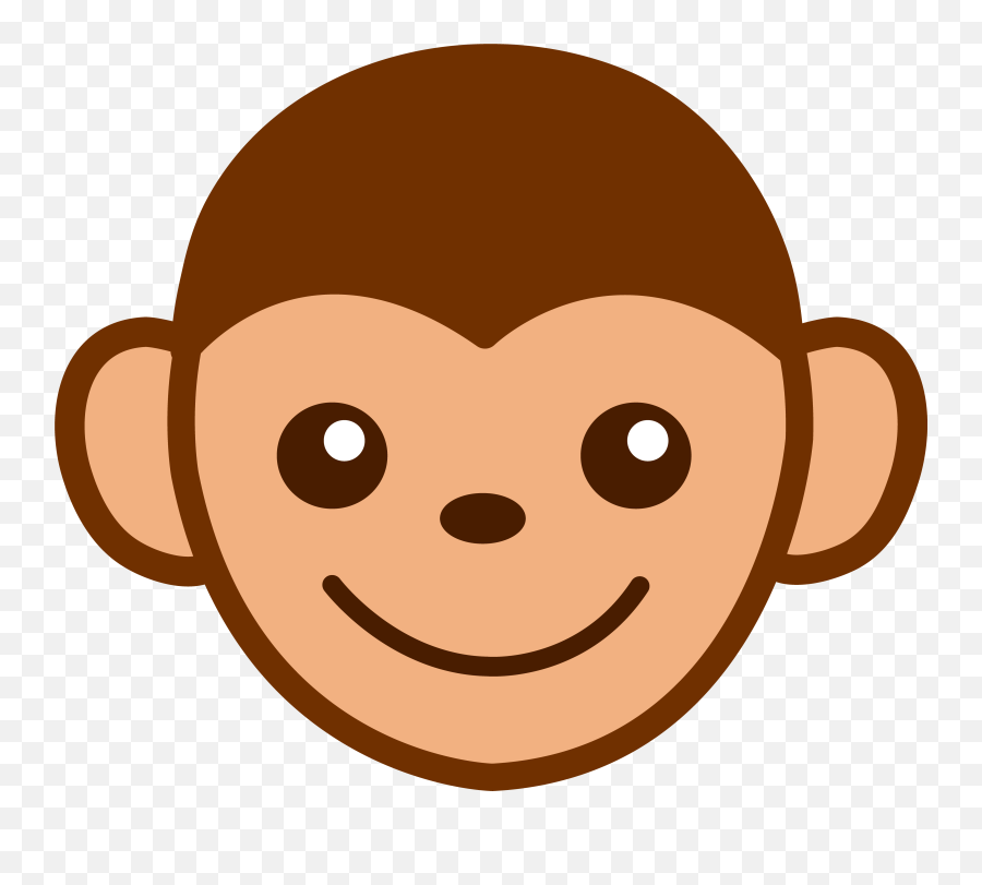 Monkey Face Clipart - Clip Art Library Cartoon Monkey Face Png Emoji,Monkey Face Emoji
