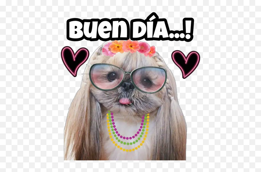 Shihtzu Stickers Para Whatsapp - Shih Tzu Stickers Whatsapp Emoji,Shih Tzu Emoji