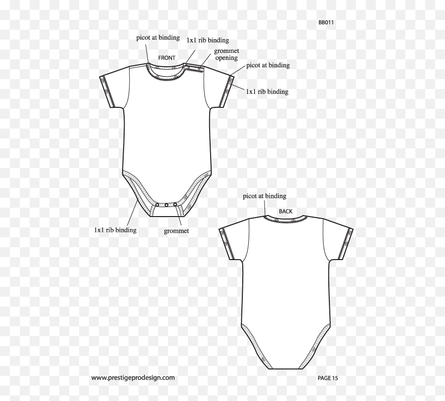 Pajamas Clipart Baby Romper Pajamas - Onesie Template Front And Back Emoji,Emoji Footie Pjs