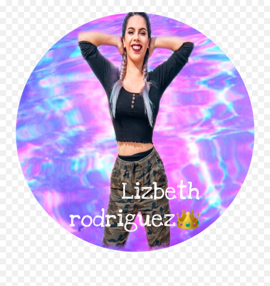 Lizbeth Rodriguez Sticker - Aesthetic Water Circle Background Emoji,Camila Dancing Emoji