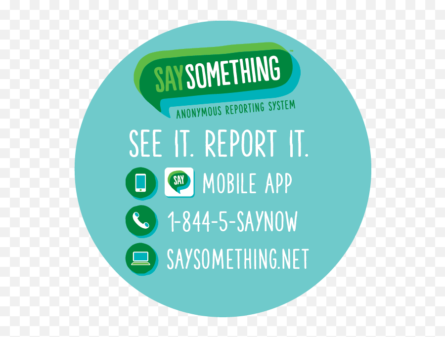 Crisis Intervention Say Something - Say Something Anonymous Reporting System Emoji,Emotions Anonymous Loners Program