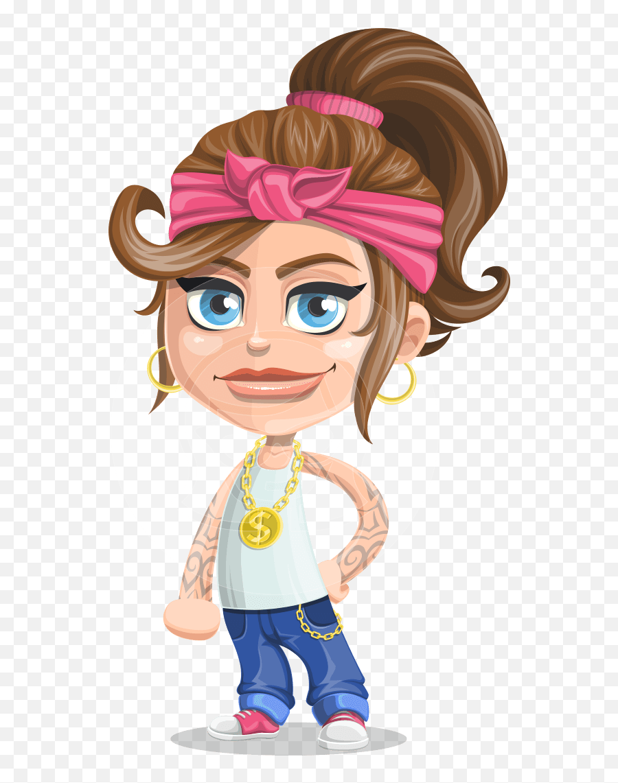 Clipart Woman Gangster Clipart Woman Gangster Transparent - Cartoon Girl Gangster Png Emoji,Anime Robot Girl With No Emotions