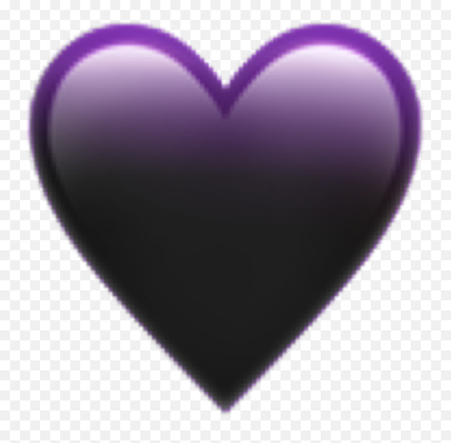 Iphone Black Heart Emoji Png - Girly,Suit Emojis Iphone