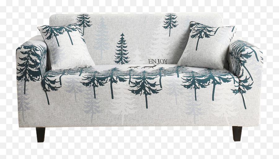 Leaf Printed Sofa Cover Elastic Sofa Cover High Stretch Couch Cover Sofa Armchair Cover Sofa For Living Room Furniture Slipcover - Furniture Style Emoji,3d Noseface Emoticon Spinning