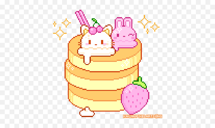 Pixel Art Background Pix Art - Transparent Kawaii Pixel Food Gif Emoji,South Park Emojis For Android