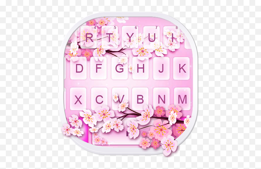 Pink Spring Blossom Keyboard Theme - Aplicacions A Google Play Girly Emoji,Spring Emojis'