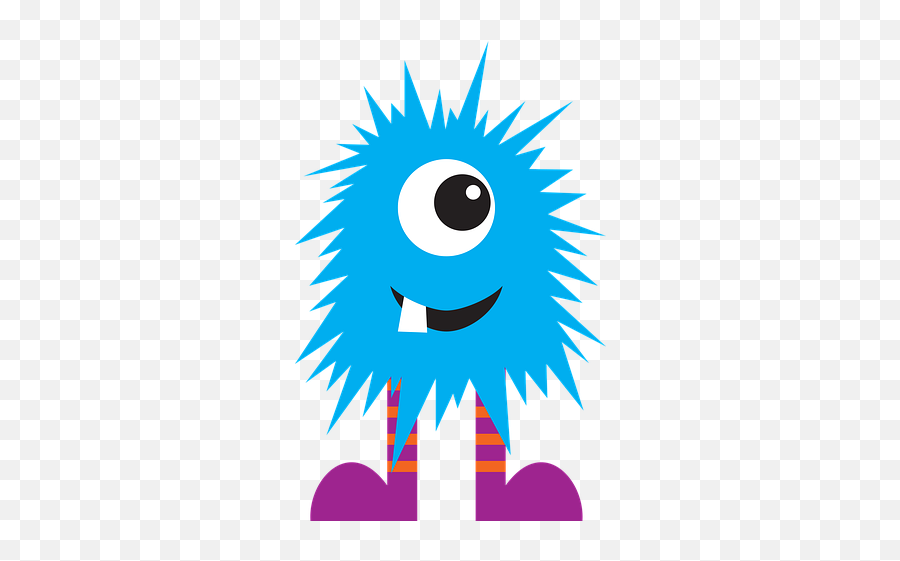 Free Eyed Monster Vectors Emoji,Derp Eye Emoticon