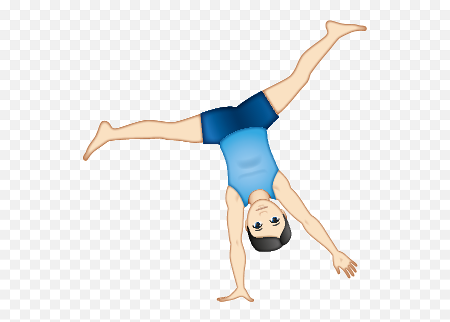 Fitness Handstand Emoji Png Transparent - Gymnastics Emoji,Gryffindor Emojis