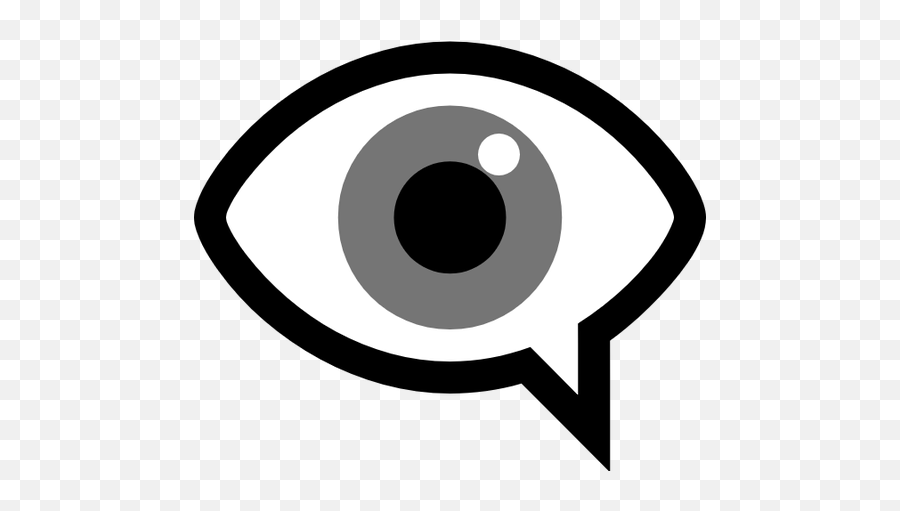 Windows Eye In Speech Bubble - Eye In Speech Bubble Emoji Png,Bubble Emoji