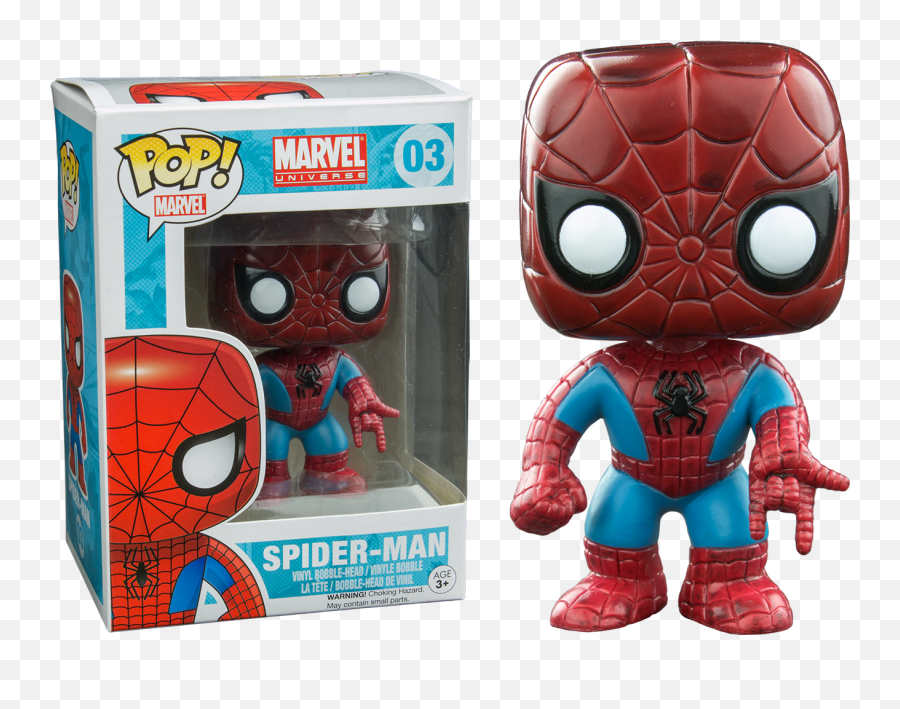 Download Spiderman Pop Vinyl Bobble Head Figure - Spiderman Funko Pop Spiderman 1 Emoji,Spiderman Eyes Emotion