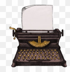 We Saw Stars - Transparent Typewriter Emoji,