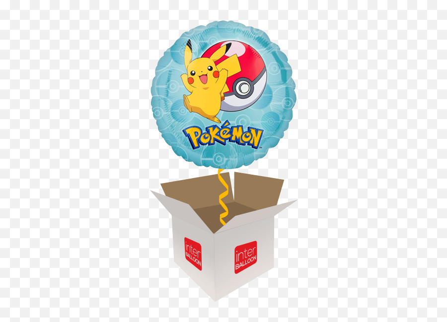 Newquay Helium Balloon Delivery In A Box Send Balloons To - Pokemon Core Balloon Emoji,Surprised Pikachu Emoji