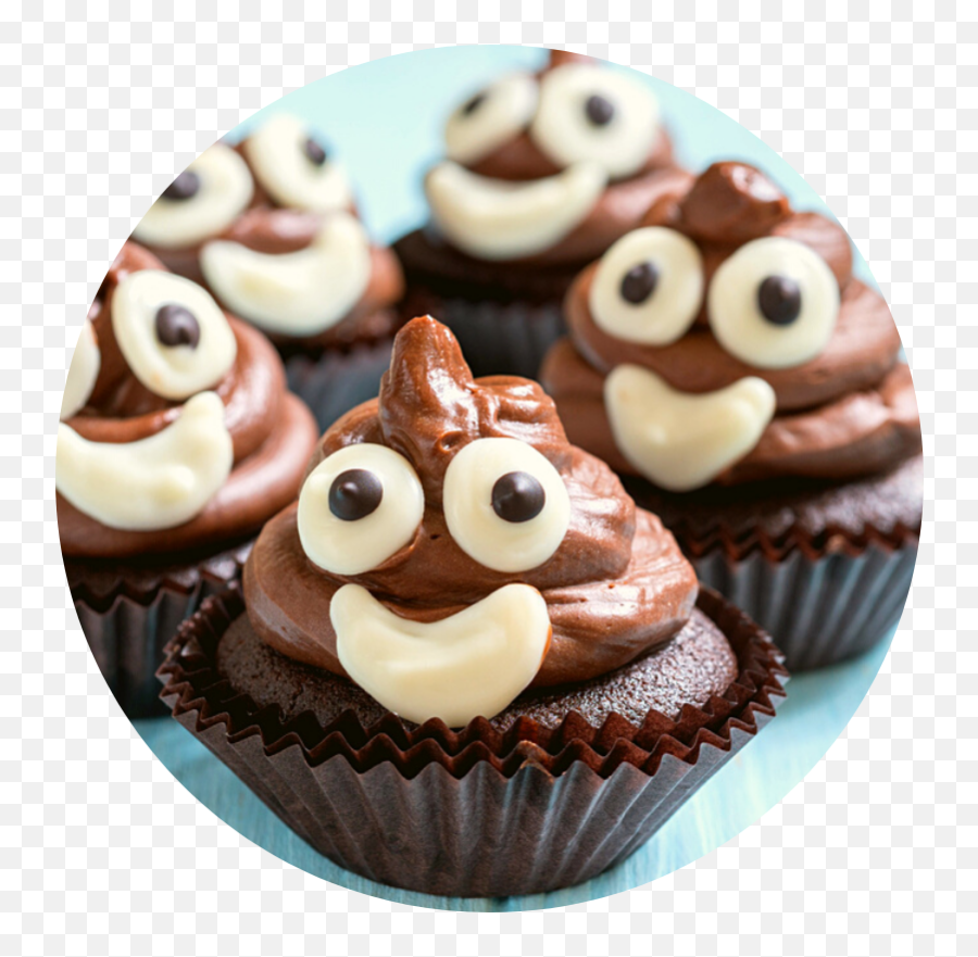 Un Gâteau Danniversaire Smiley Émoji - Poop Emoji Cupcakes,Muffin Emoji