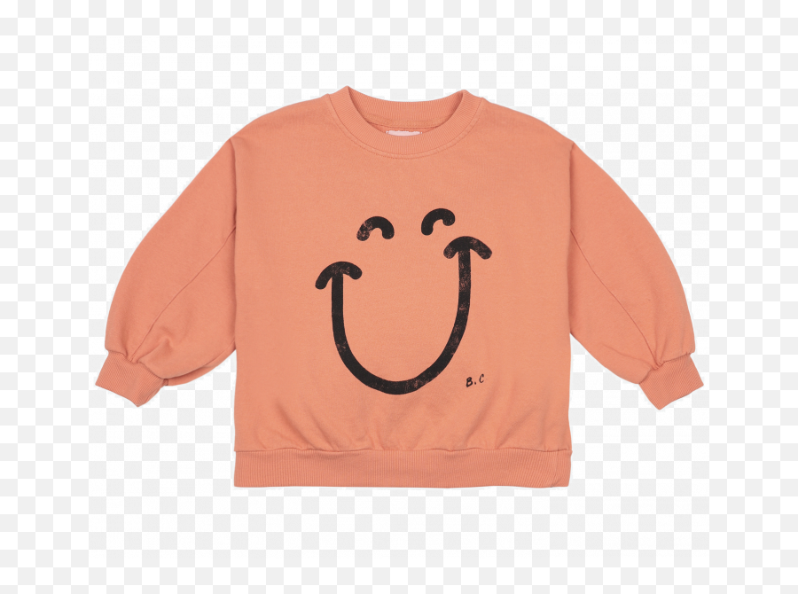 Bobo Choses Big Smile Sweatshirt Organic Cotton Skinu0026bliss Emoji,Wide Smile Emoticon