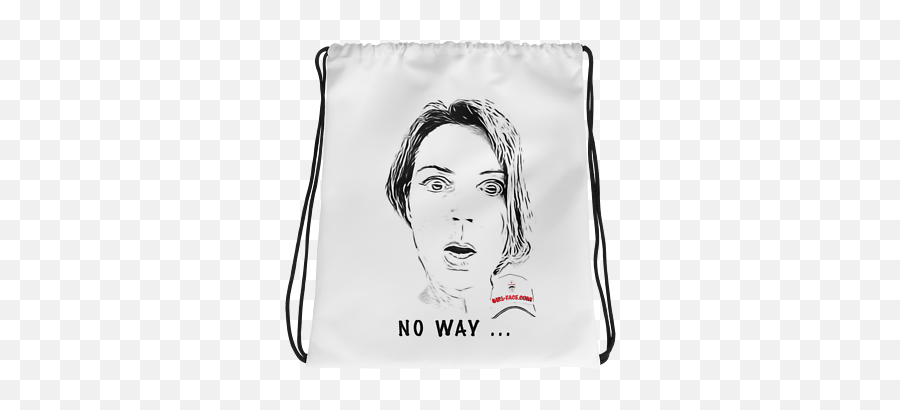 No Way Girl - Face Emoji Cool Drawstring Bag Ebay,Smiley Unc Emoji
