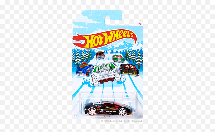 Better Than A Sleigh Ride Hot Wheels 2018 Holiday Series Emoji,Hotrod Emoji