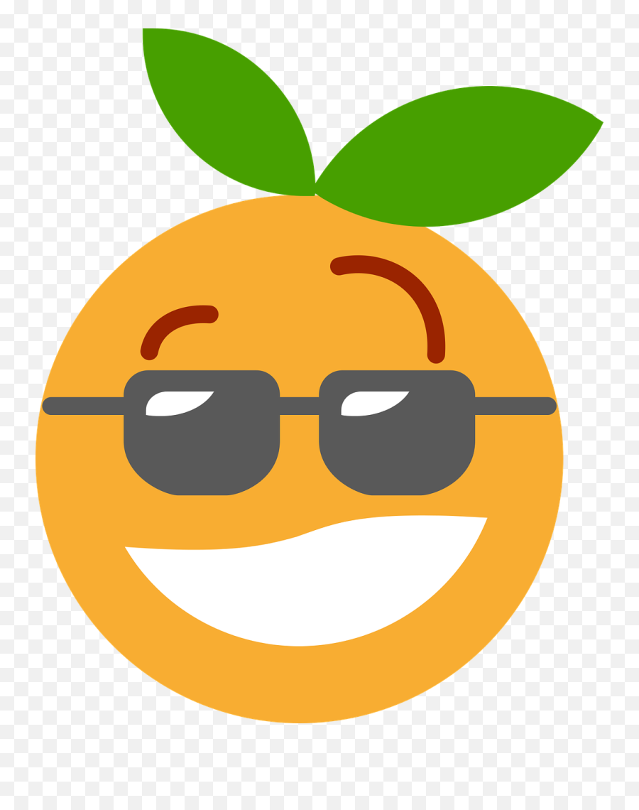 Free Photo Cool Emotions Emoticon - Cool Orange Emoji,Cartoon About Emotions
