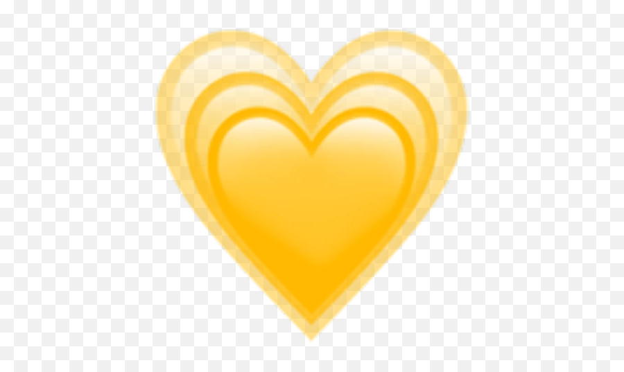 Heart Corazon Yellow Amarillo Sticker - Girly Emoji,Corazones Emojis Png