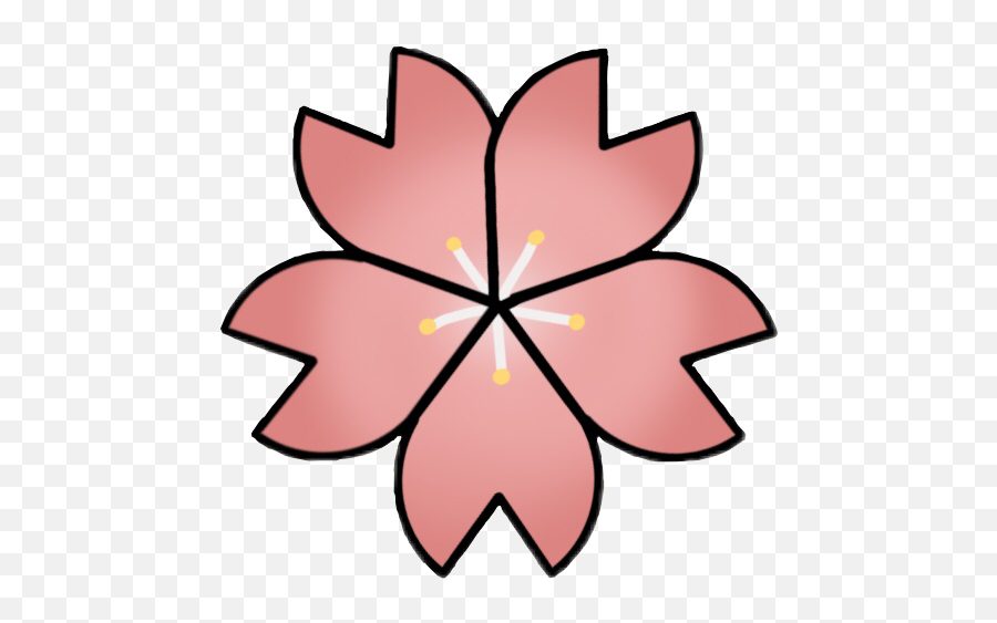 Sticker By Caitlyn Loy - Floral Emoji,Cherry Flower Japan Emoji