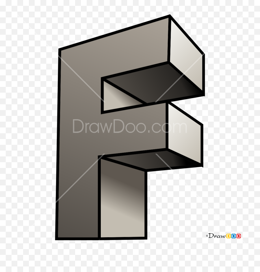 How To Draw F 3d Letters - Horizontal Emoji,Letter F Emoji