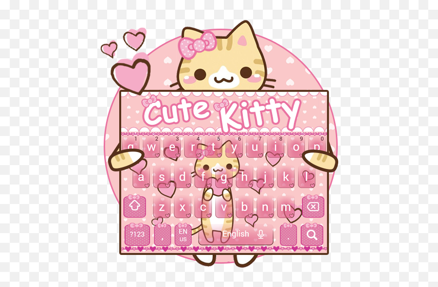 Pretty Cute Kitty Keyboard - Girly Emoji,Fiesta Tematica Emoji